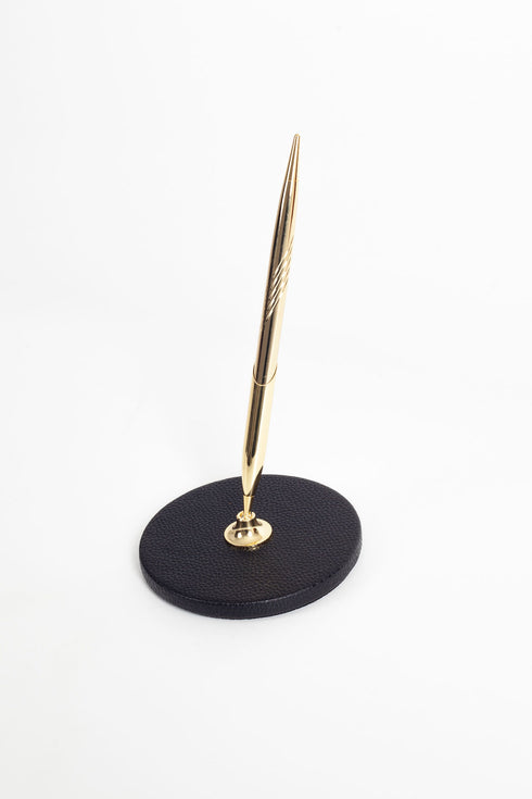 Polo Leather Pen Pad Gold
